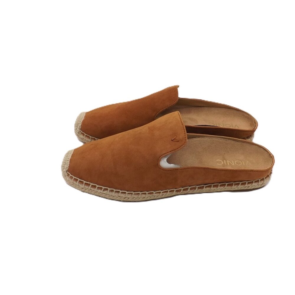 Vionic Tan Suede Mules